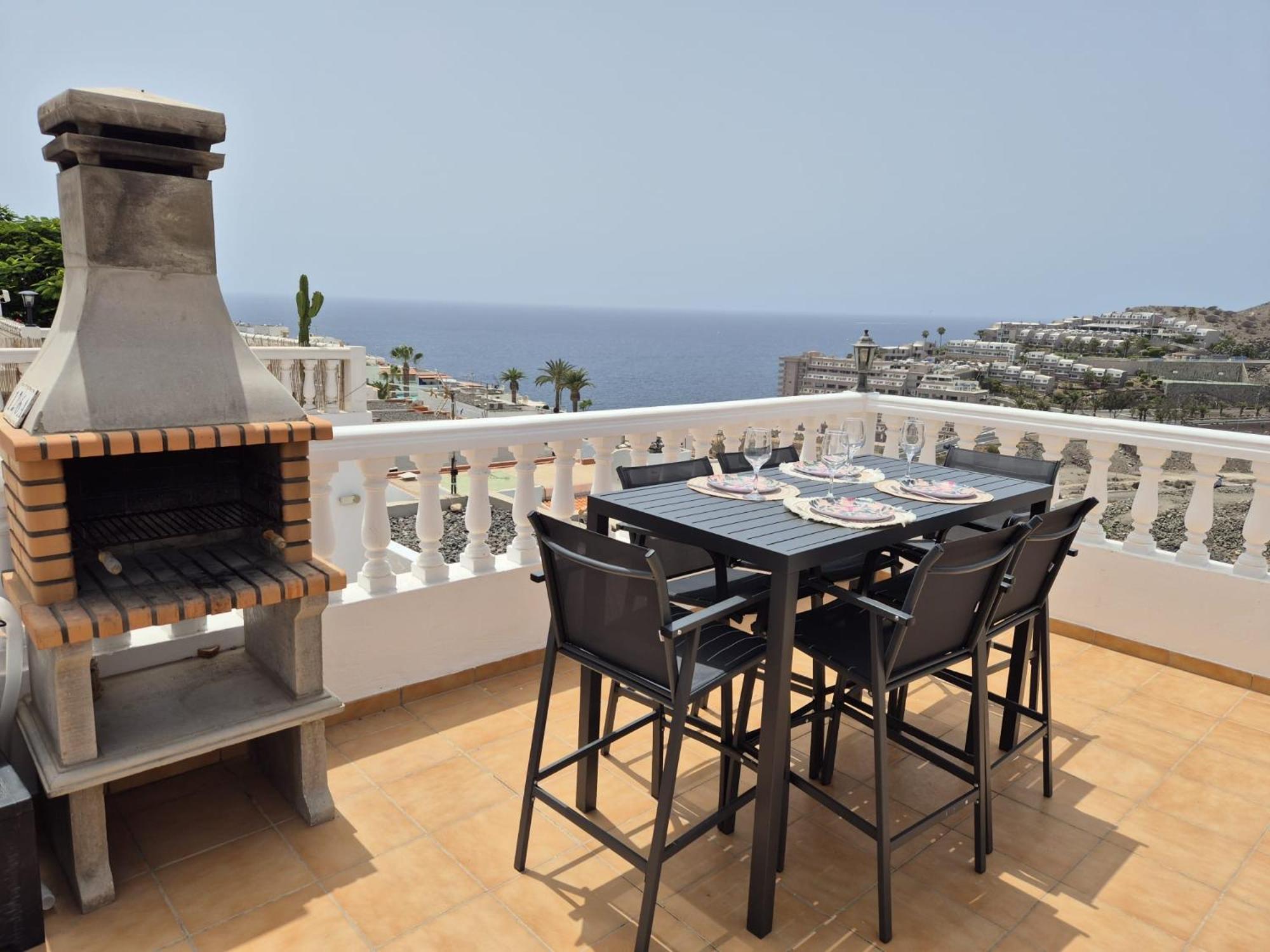 Ocean View Sunset Terrace - Near Anfi Del Mar Apartment Los Caideros Luaran gambar